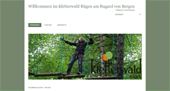 Desktop Screenshot of kletterwald-ruegen.eu